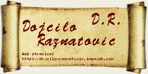 Dojčilo Ražnatović vizit kartica